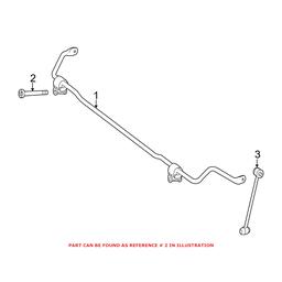 Mercedes Suspension Stabilizer Bar Bracket Bolt 0049906605 - Genuine Mercedes